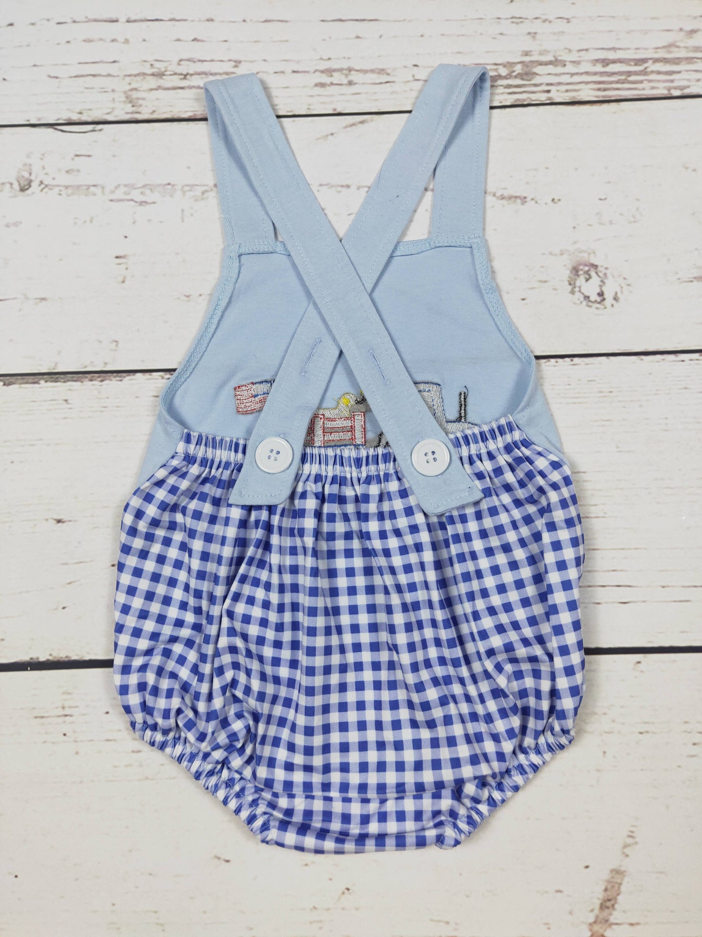 Baby Boy Truck Appliqué 4th of July Bubble | Sassy Kids Palace