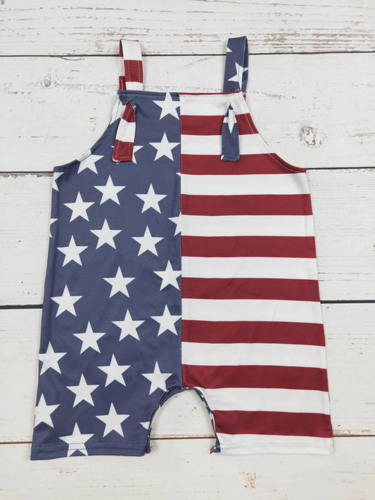 sassy kids palace - Patriotic Baby Romper With Stars Stripe