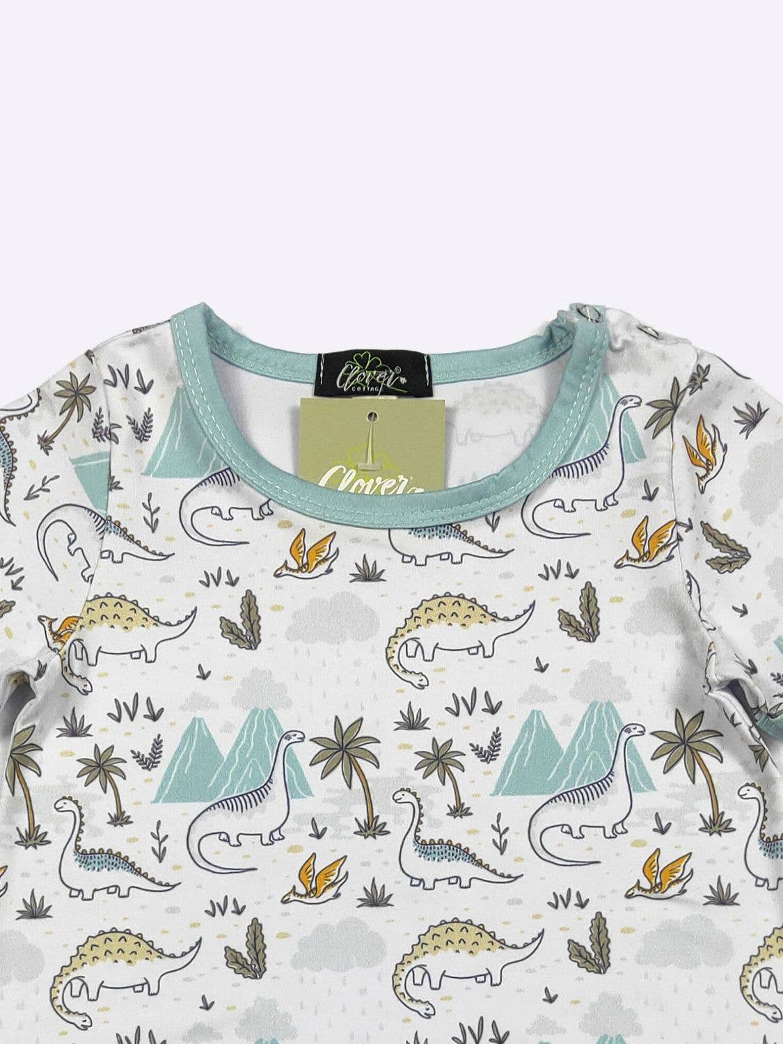 Brachiosaurus Boy Romper | Clover Cottage