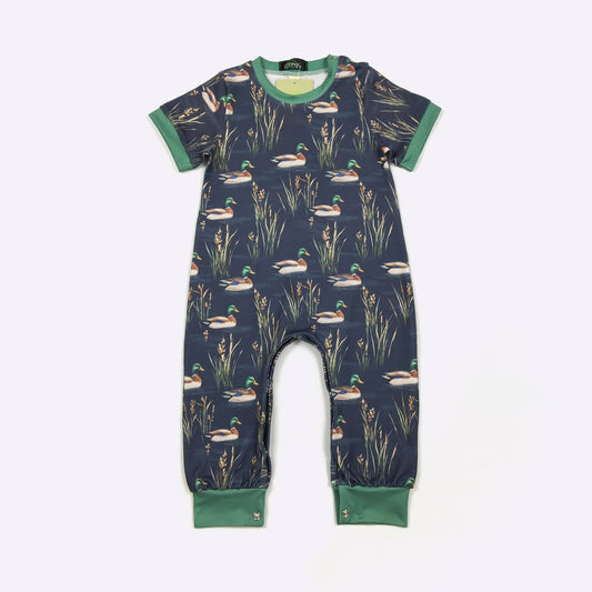 Duck Weed Boy Romper | Clover Cottage