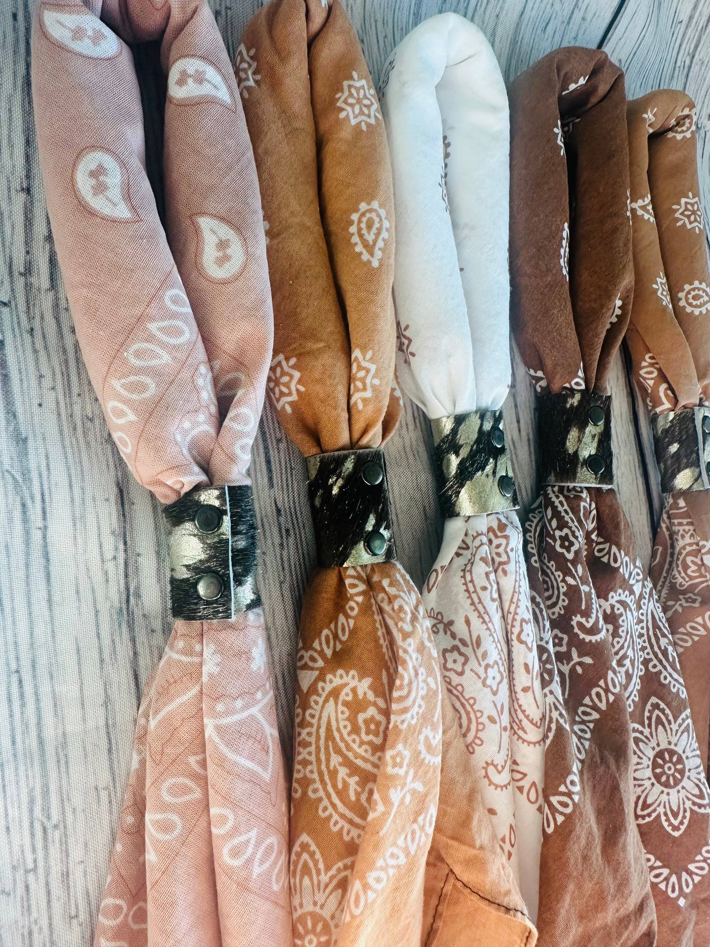 Terracotta Hues Hand Dyed Bandanas