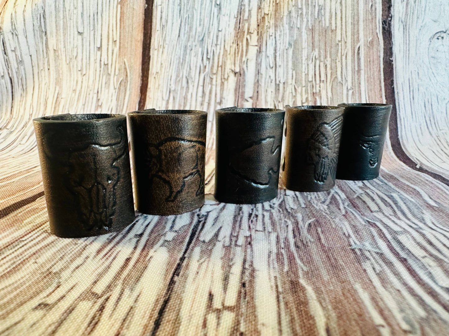 Leather Bandana Slides
