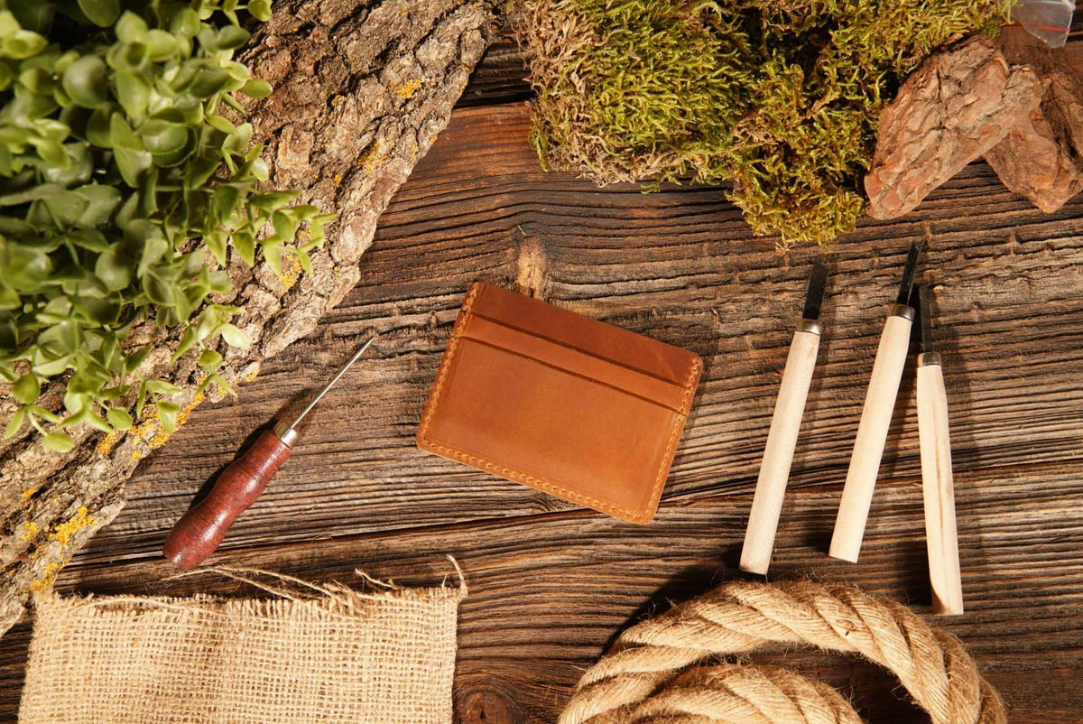 Leather Card Holder Wallet, Handmade Wallet for Men | American Leather Goods