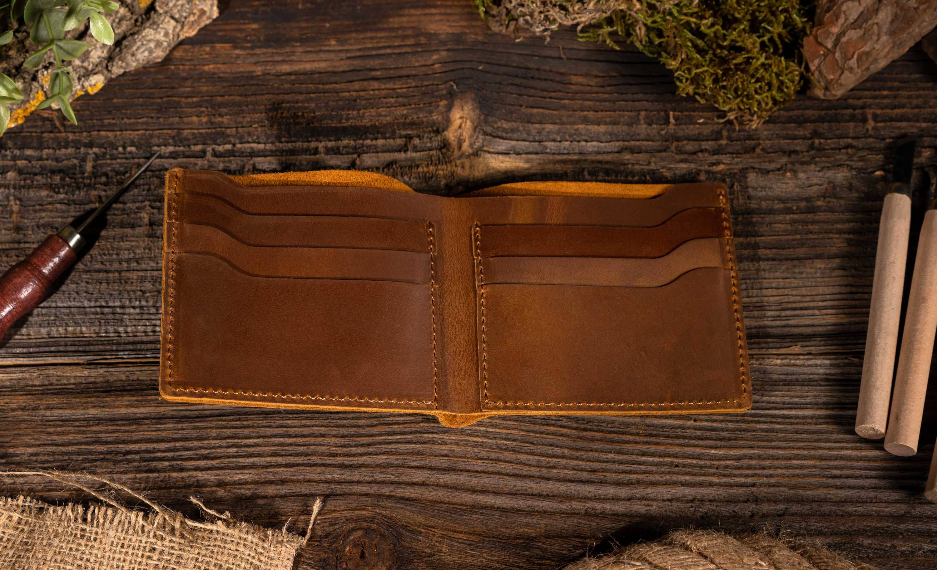 Timber Wallet Leather Wallet, Bifold Wallet, Handmade Wallet for Men: Brown – Timber ...