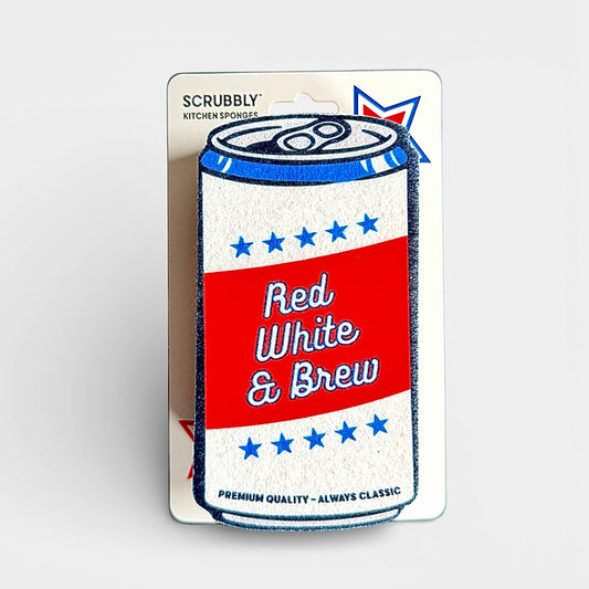 Wine Wash Co. - Beer Scrubbly - Patriotic Red