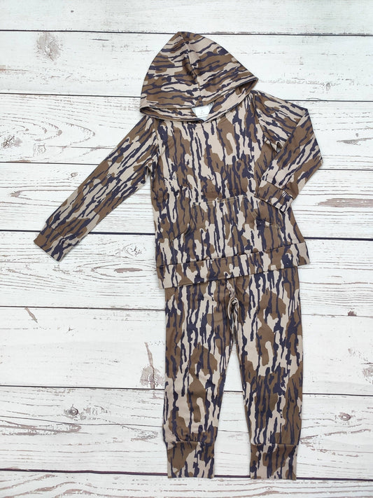 Boys Camouflage Print Hunting Pants Set | SK