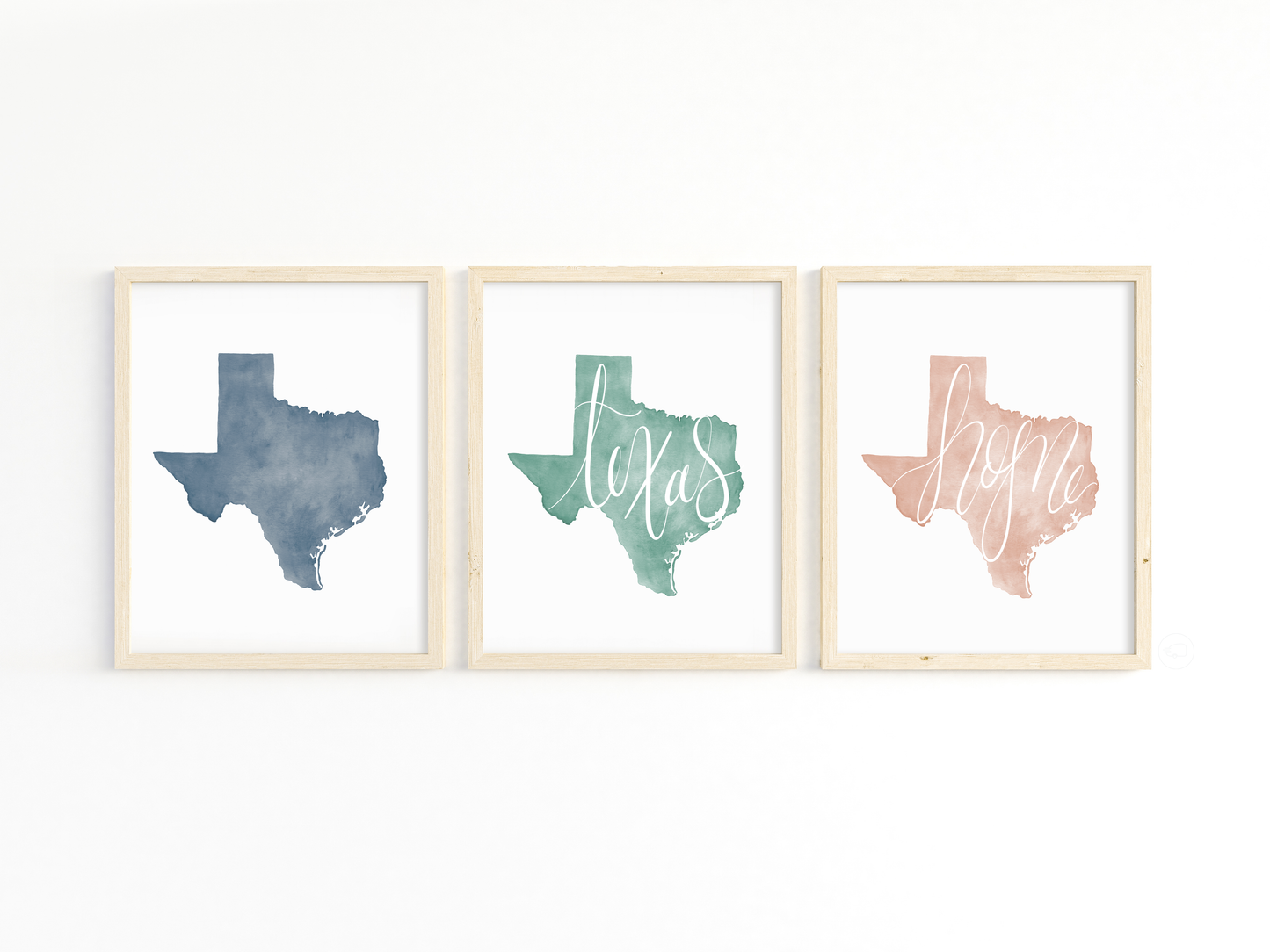 Texas watercolor print: 5x7 / Plain watercolor