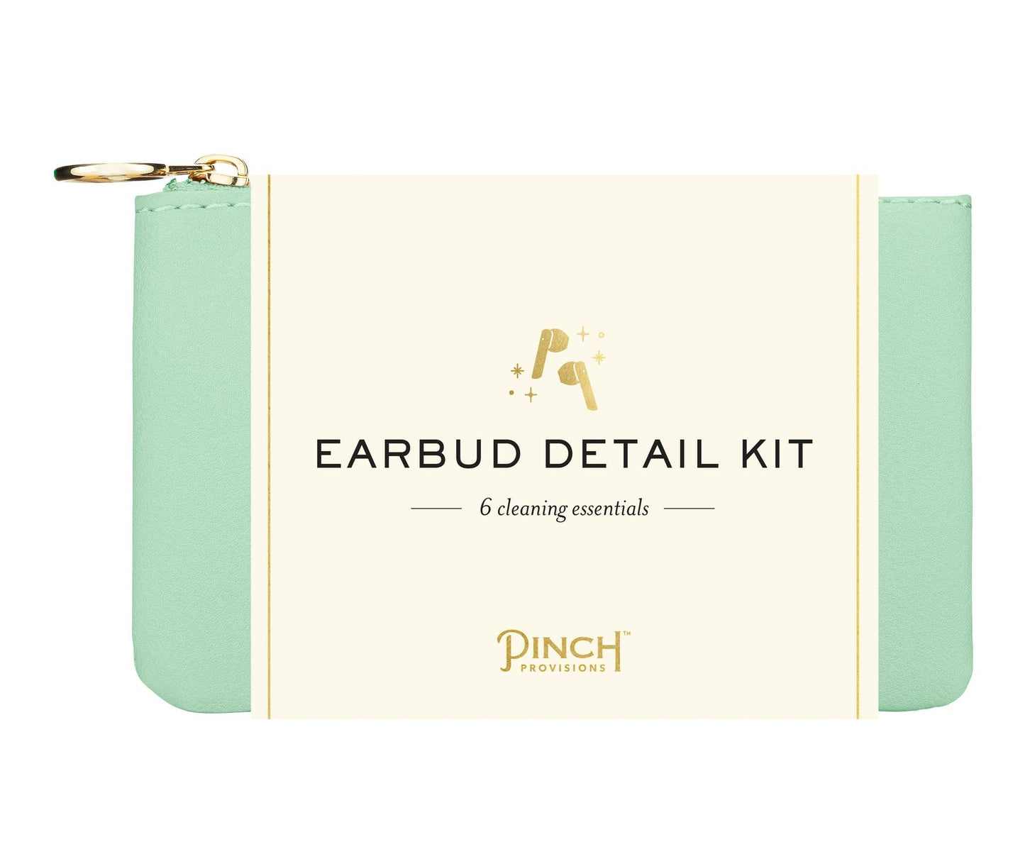 Earbud Detail Kit | Navy Vegan Leather Pouch | Pinch