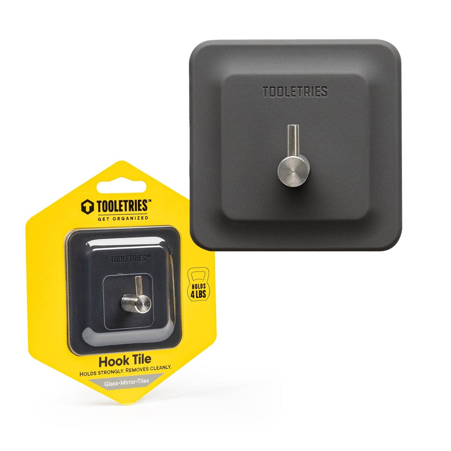 The Arnold/Reusable Hook: Charcoal | Tooletries