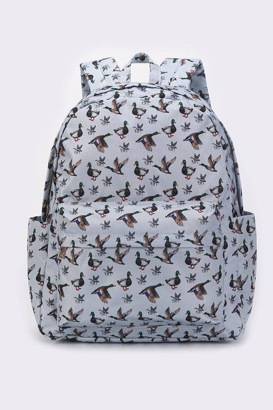 Boys Duck Printed Canvas Backpack | SK