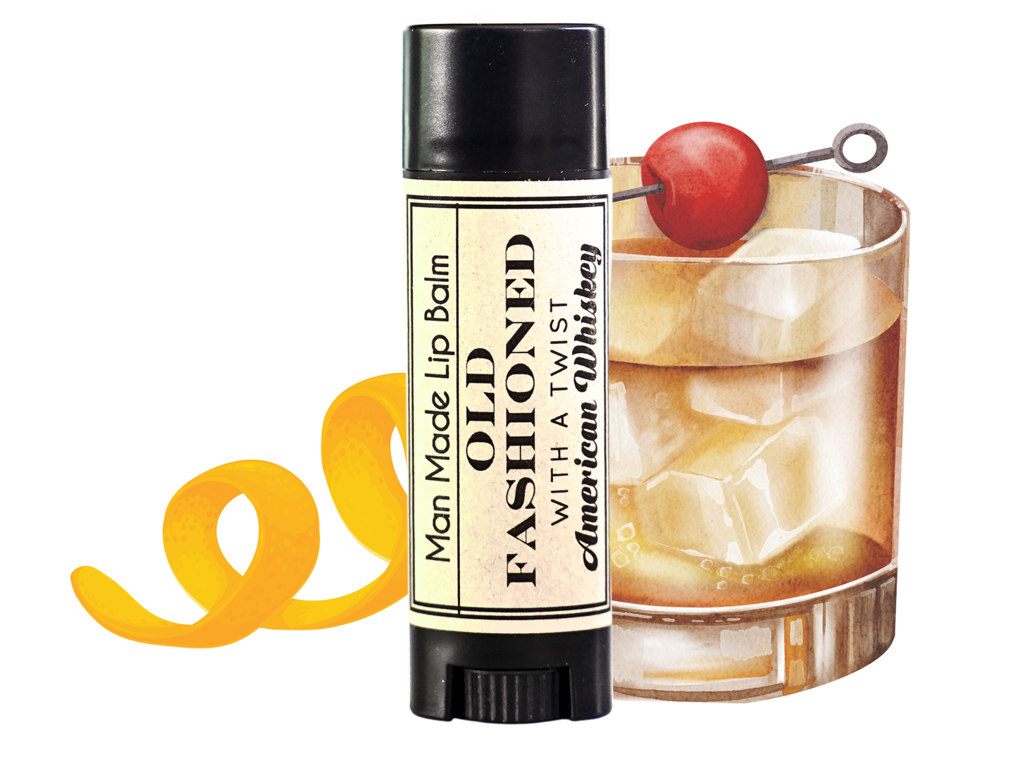 Old Fashioned Lip Balm in Whiskey | The Little Flower Soap Co