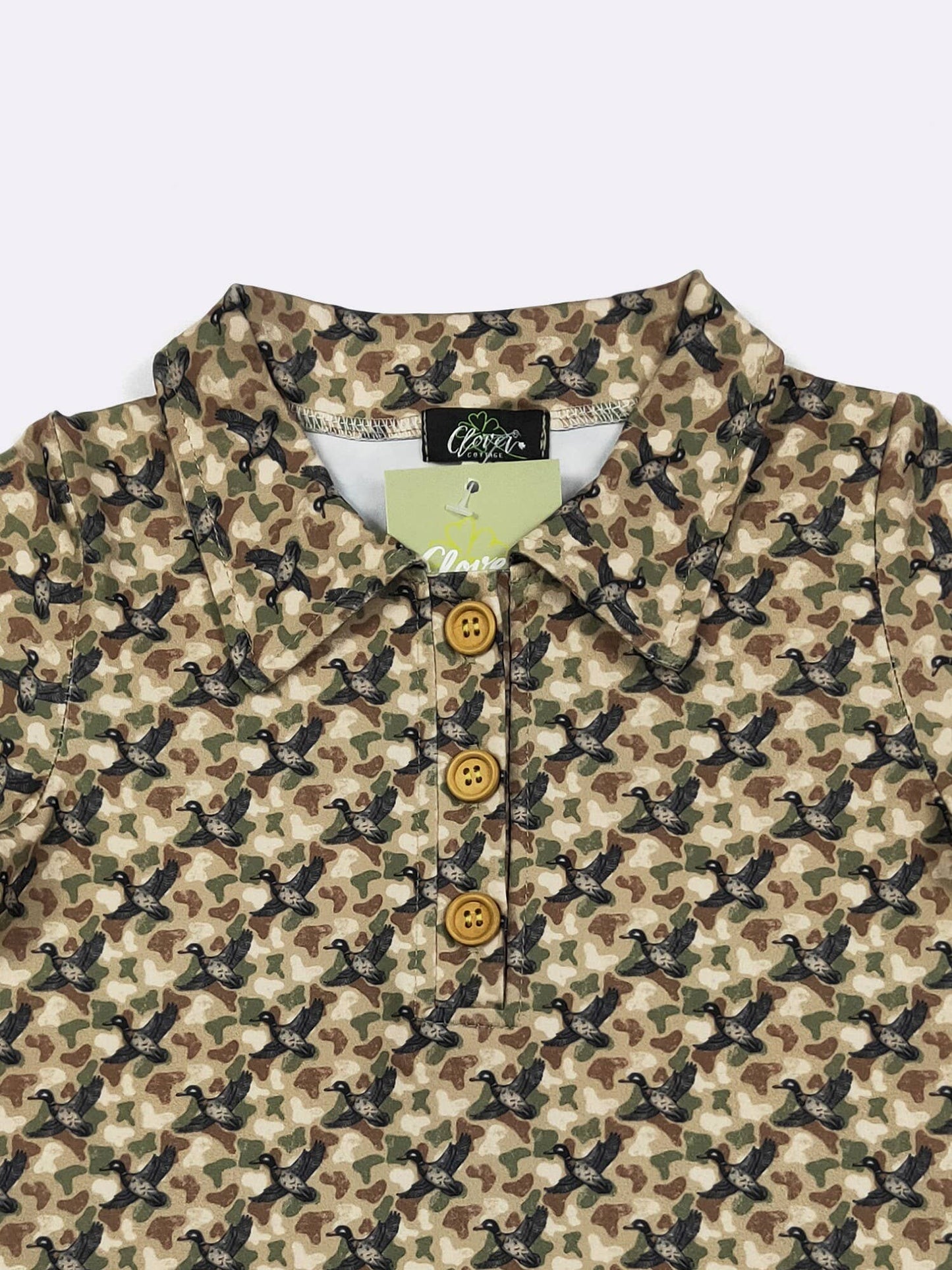 Camo Duck Boy Collar Shirt