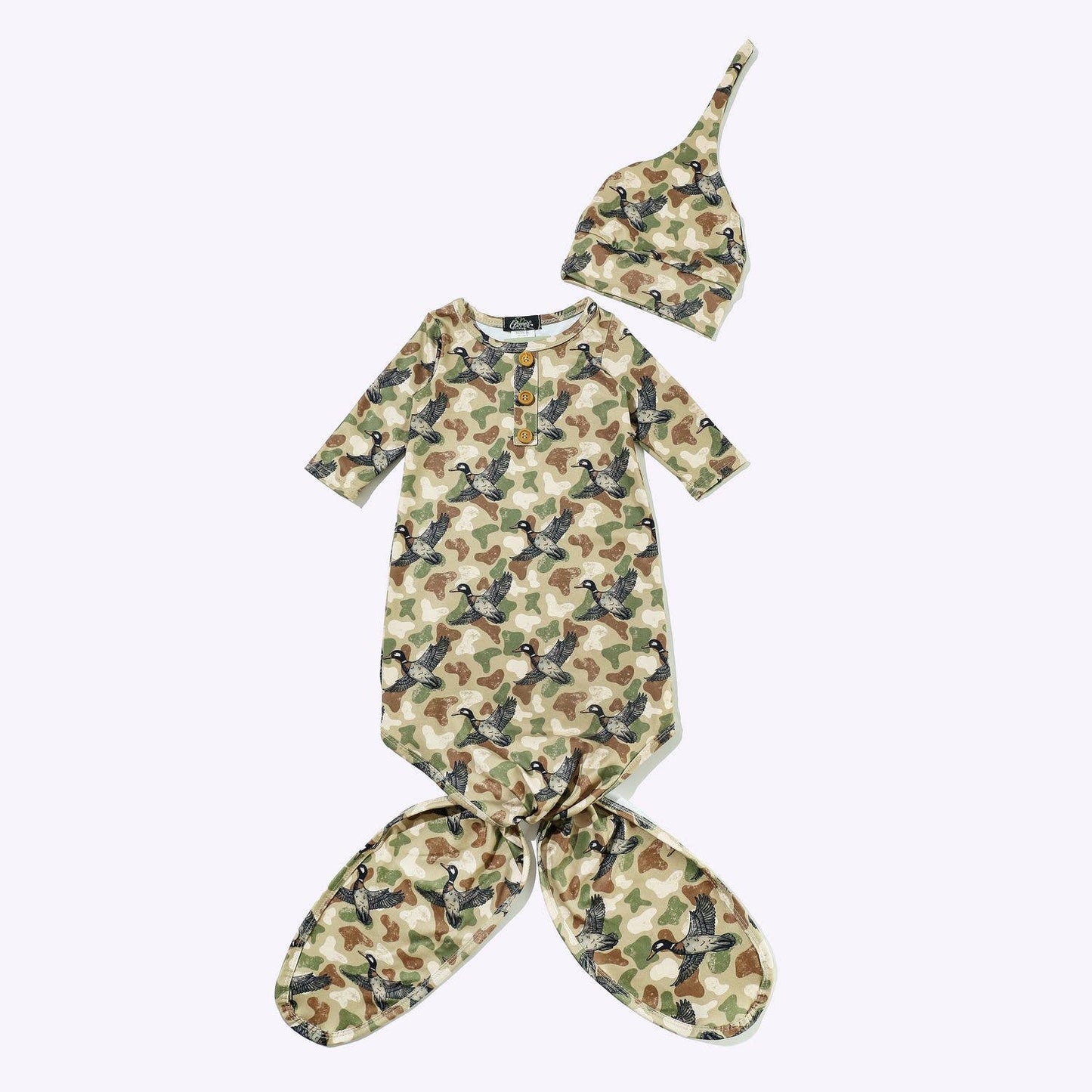 Camo Duck Knotted Gown