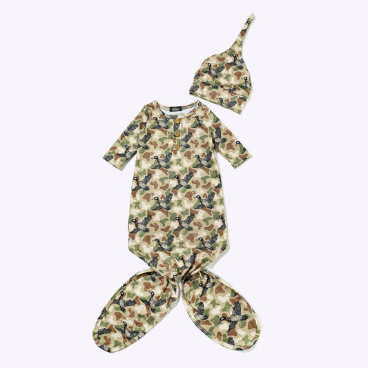 Camo Duck Knotted Gown