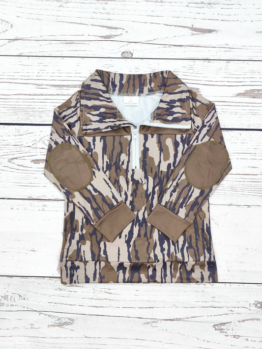Kids Camouflage Zip Hunting Pullover: sassy kids palace