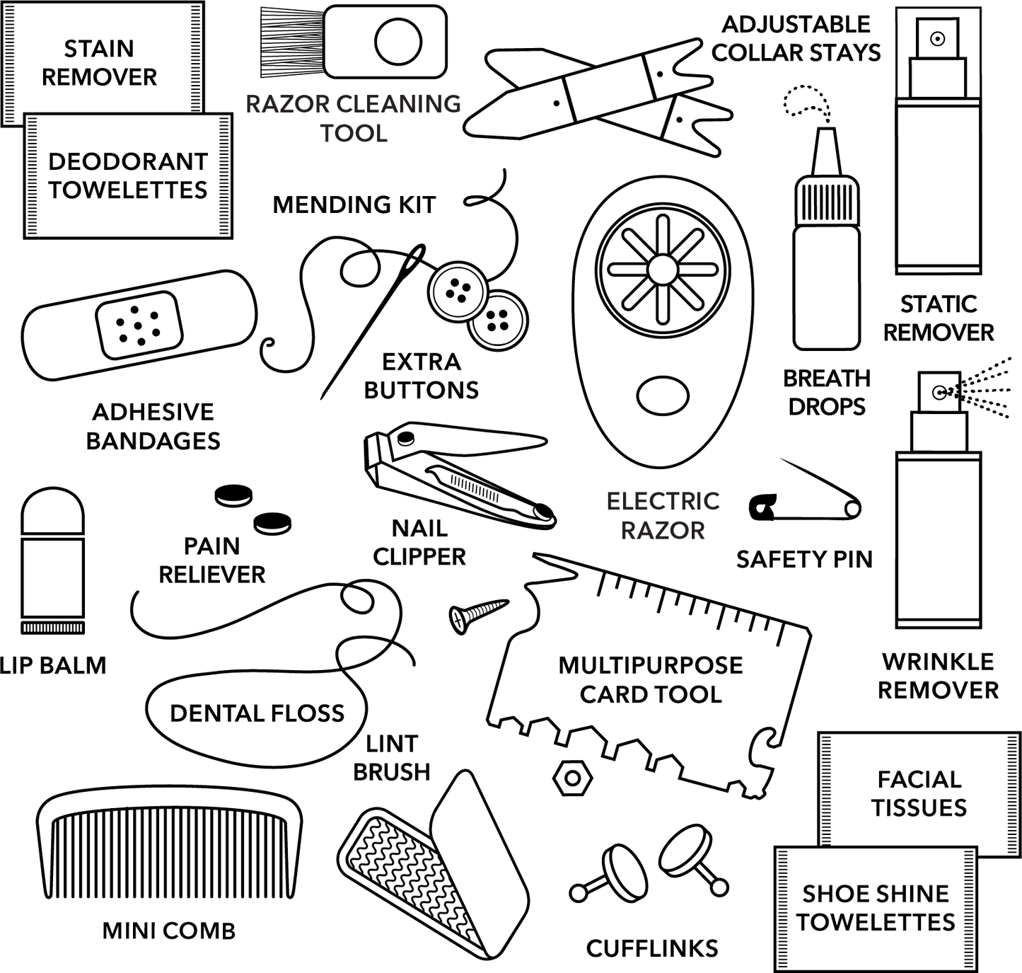 Hemergency Kit | Puffer, Men's, Holiday, Christmas Gift in Blue | Pinch Provisions