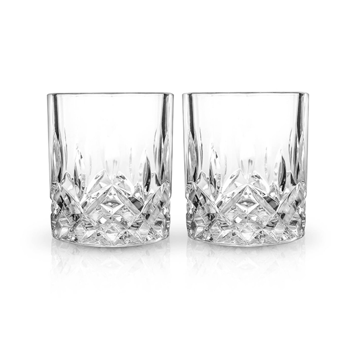 Admiral™ Stemless Crystal Lowball Tumblers Set | Viski