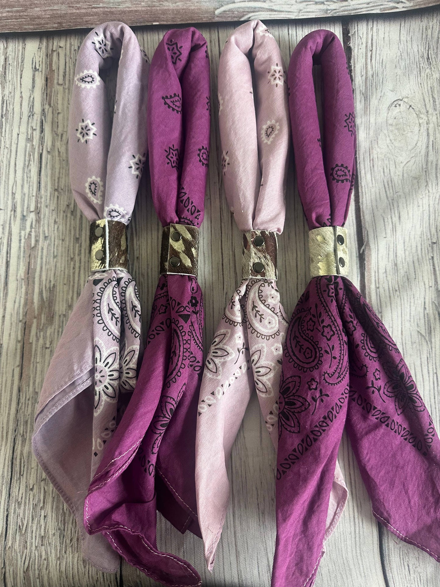 Purple Hues Hand Dyed Bandanas