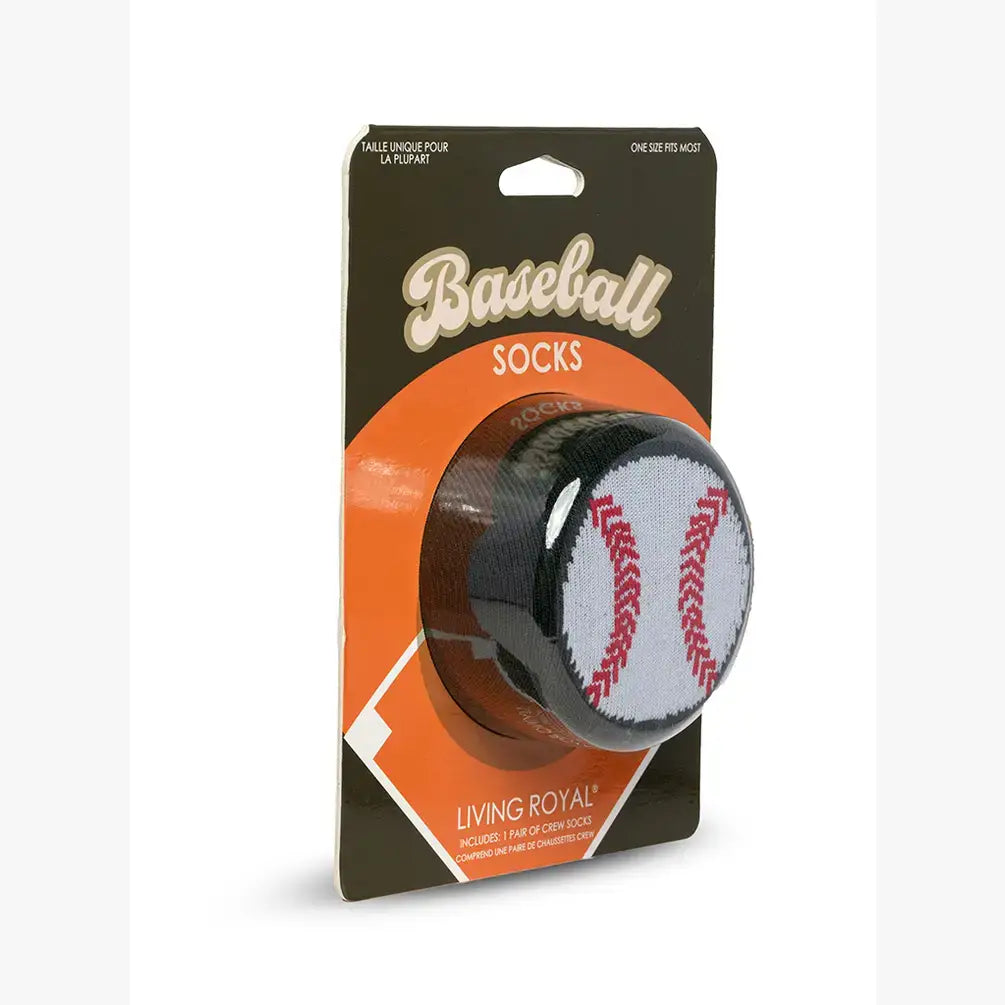 3D Packaged Crew Socks - Baseball w/ Bat - Forest Green | Living Royal