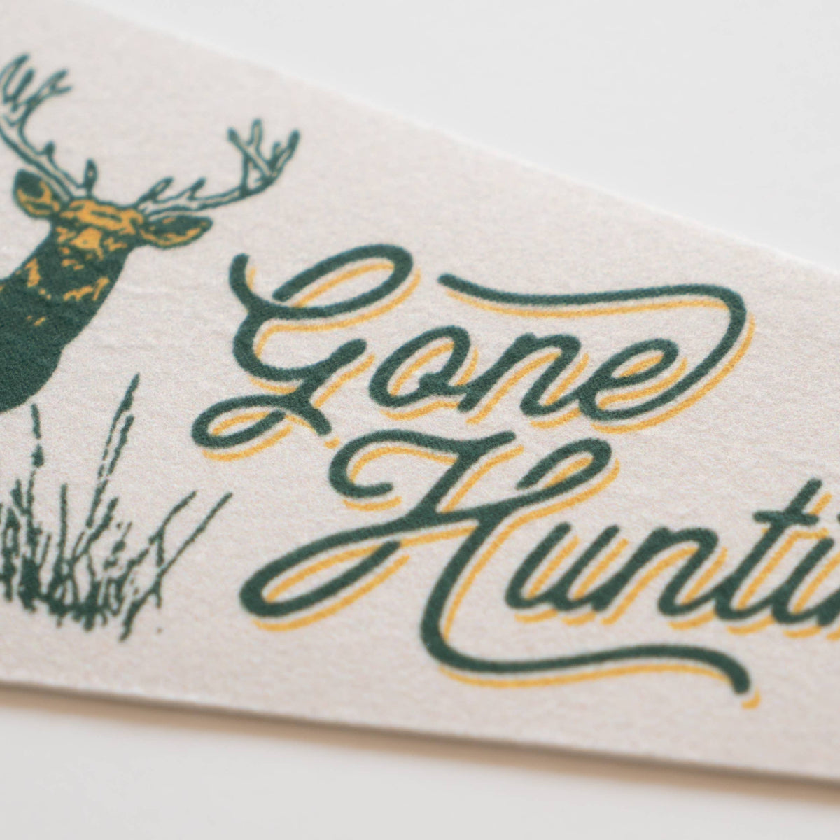 Gone Hunting Felt Pennant | Benoit's Design