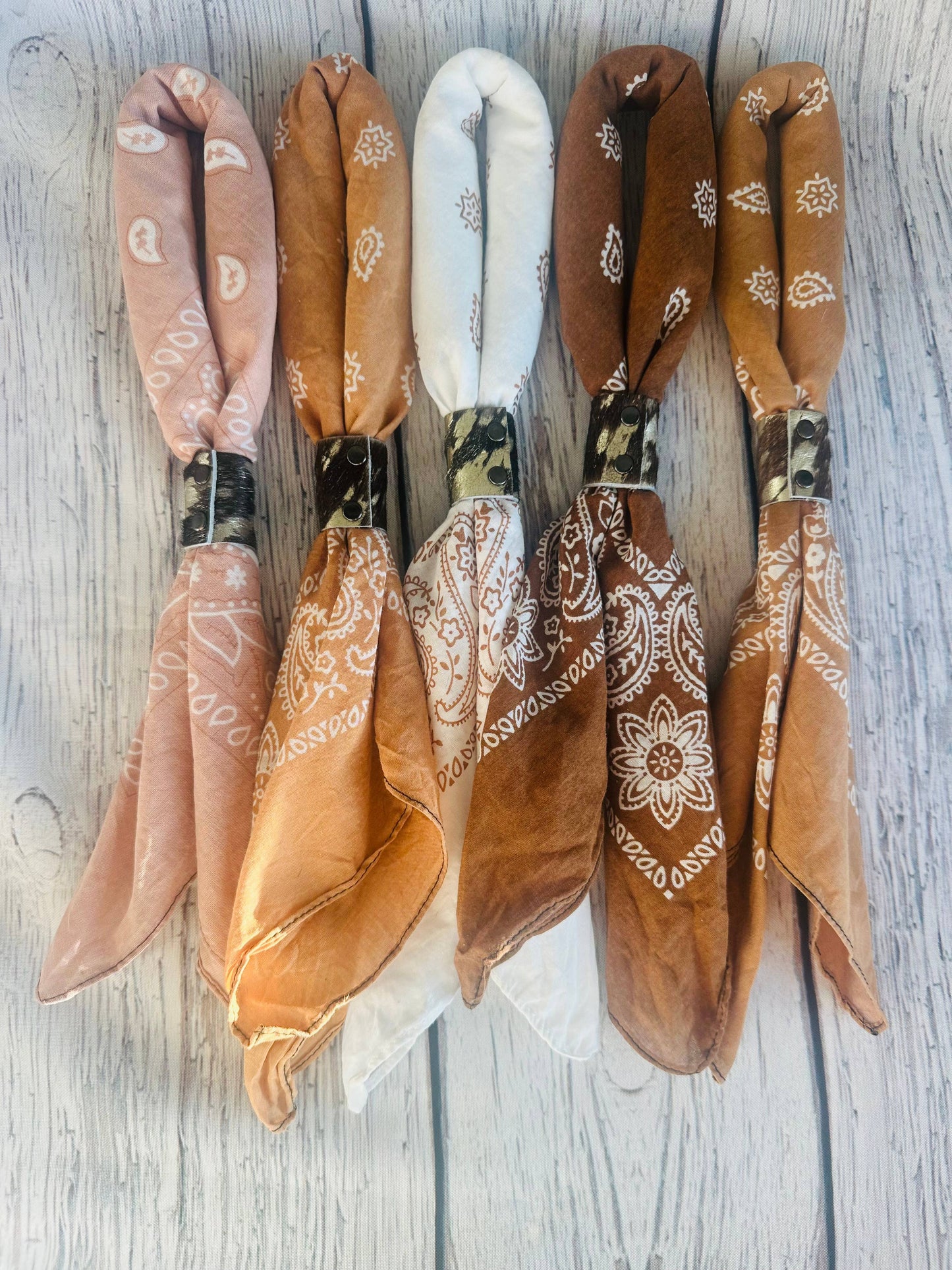 Terracotta Hues Hand Dyed Bandanas