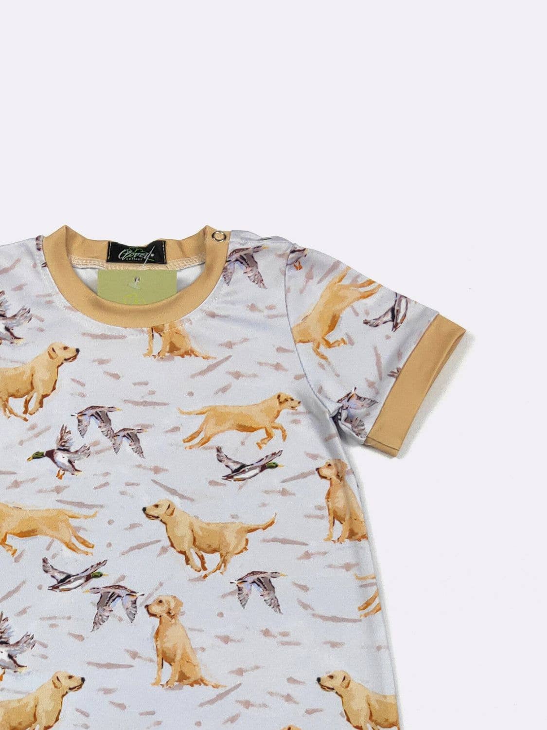 Retriever Boy Romper | Clover Cottage