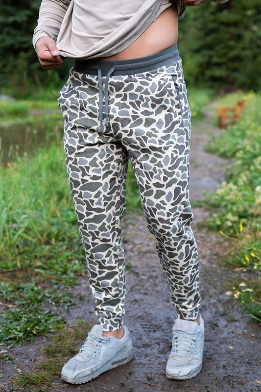 Fleece Jogger in Classic Camo | Burlebo