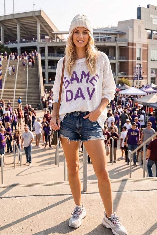 Sewn and Seen - GAME DAY CREWNECK SWEATER TOP