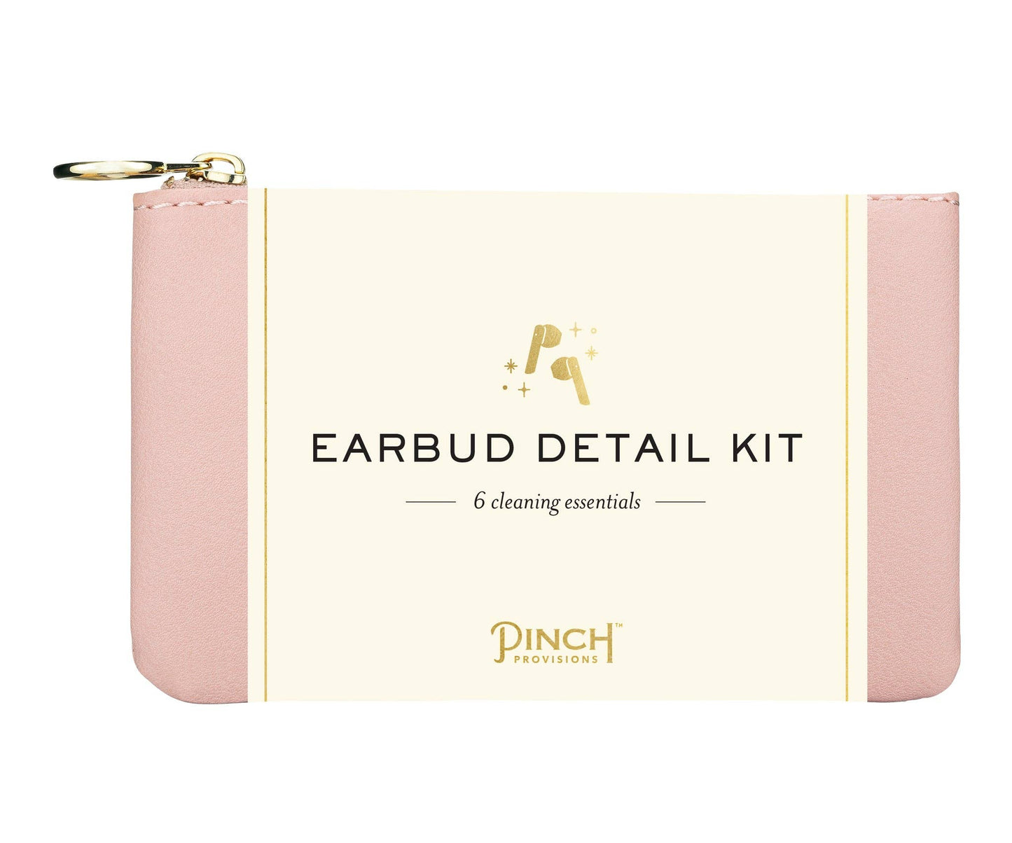 Earbud Detail Kit | Navy Vegan Leather Pouch | Pinch