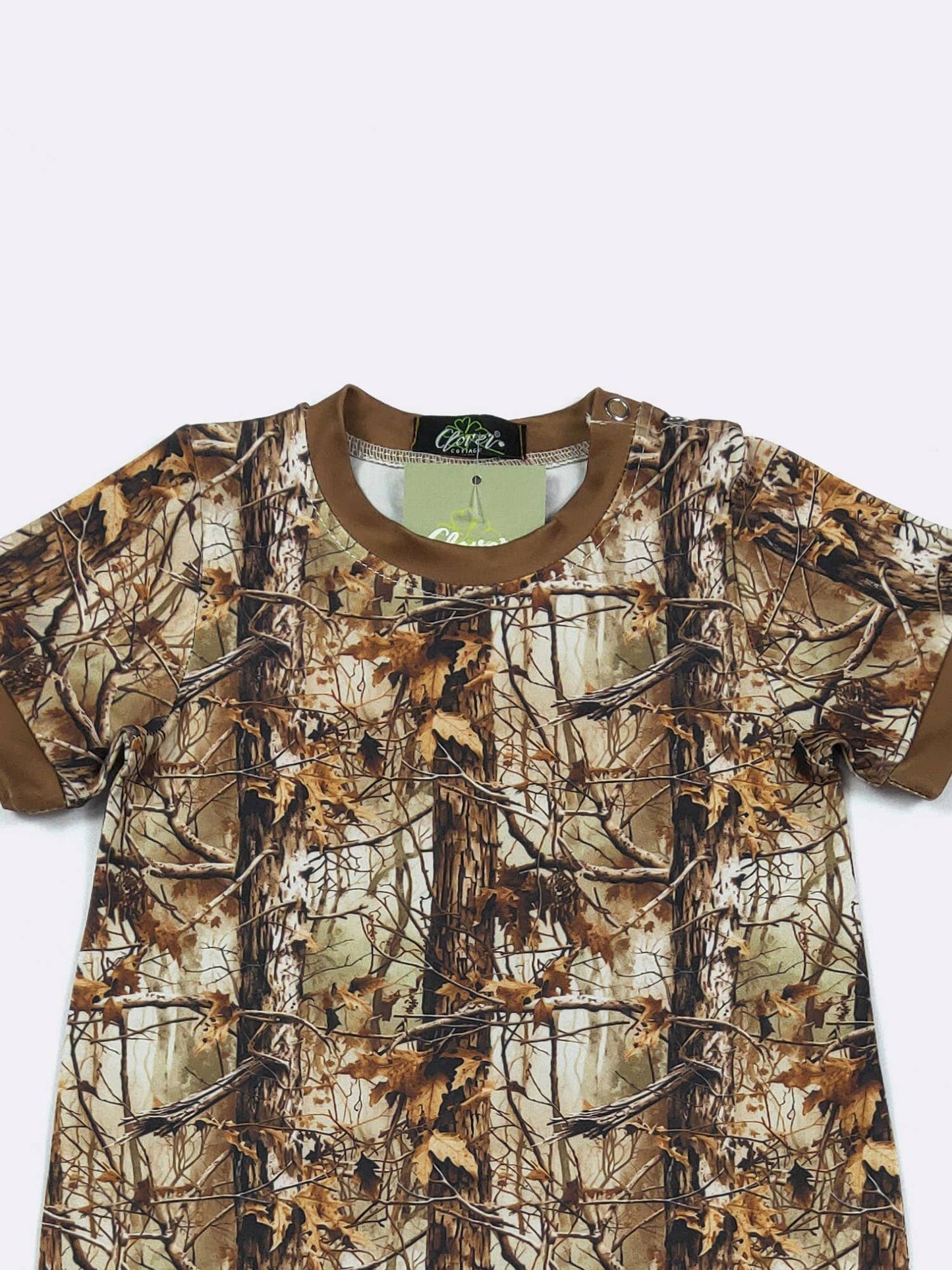 Tree Camo Boy Romper