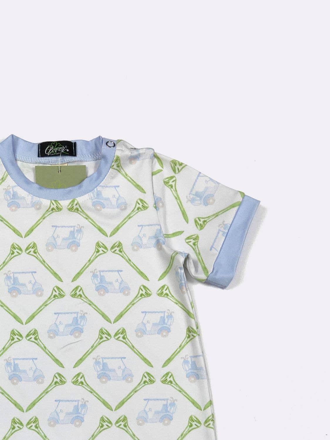 Tee Time Boy Romper | Clover Cottage