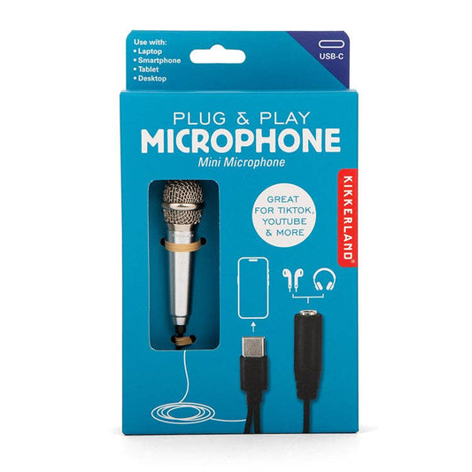 Plug & Play Microphone | Kikkerland Design Inc