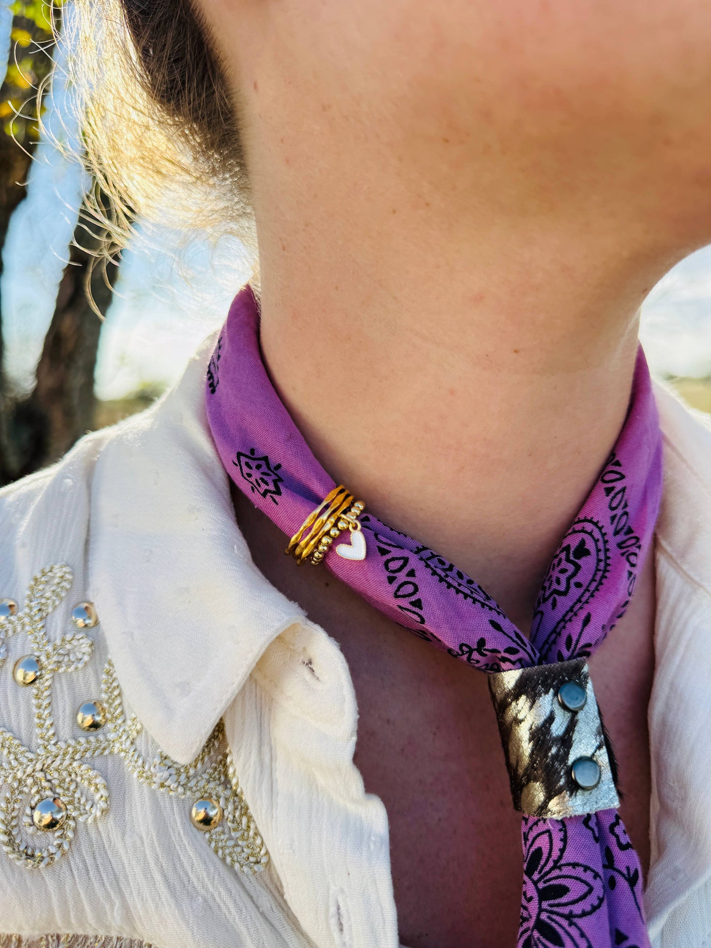 Purple Hues Hand Dyed Bandanas
