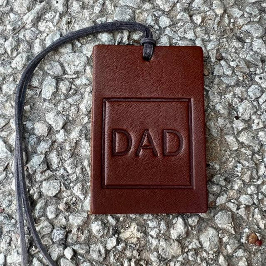Rectangle Dad Air Freshener |Leather