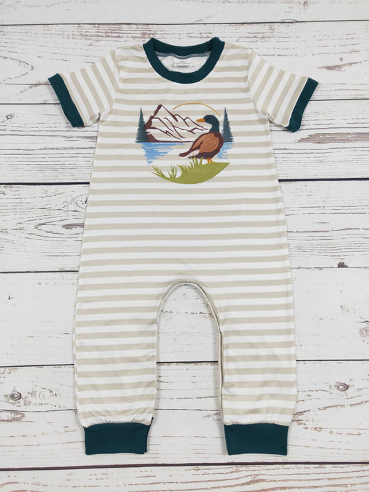 sassy kids palace - Duck Printed Baby Hunting Romper
