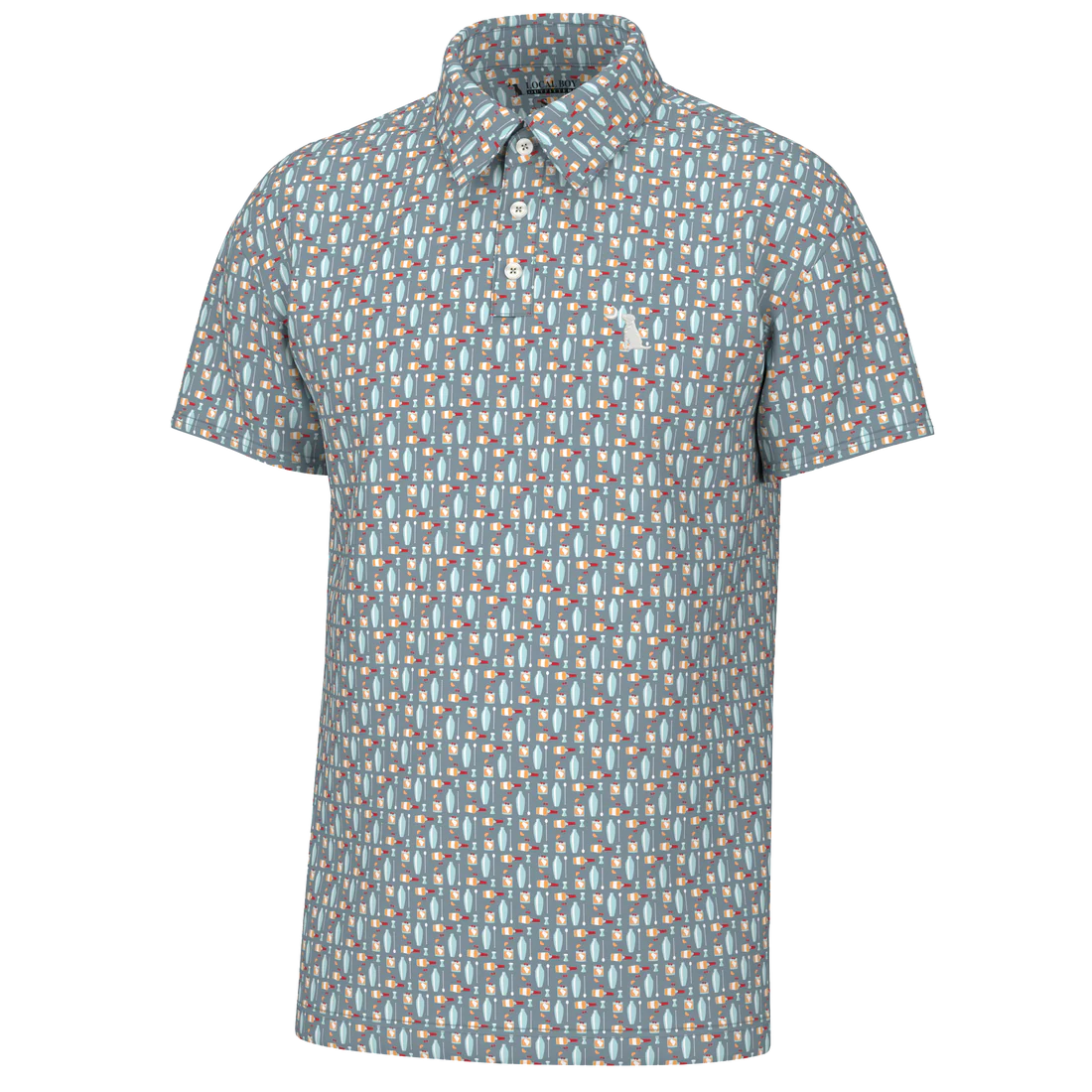 Gray Old Fashioned Dirty Myrtle Polo | Local Boy