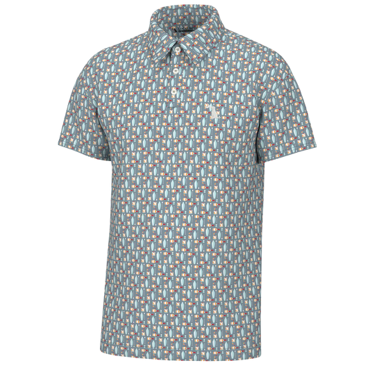 Gray Old Fashioned Dirty Myrtle Polo | Local Boy