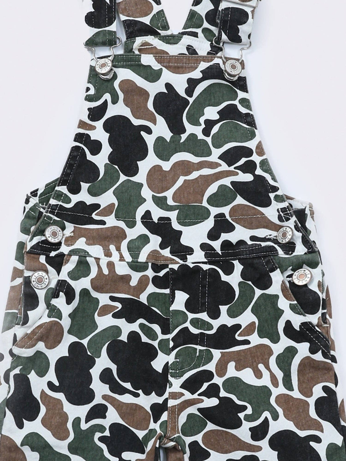 Boy Camouflage Denim Overalls