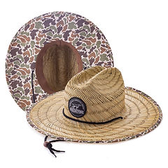 Youth Camo Straw Hat | Fieldstone