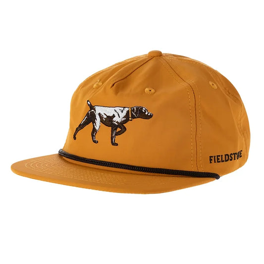 Pointer Flat Bill Cap in Gold | Fieldstone