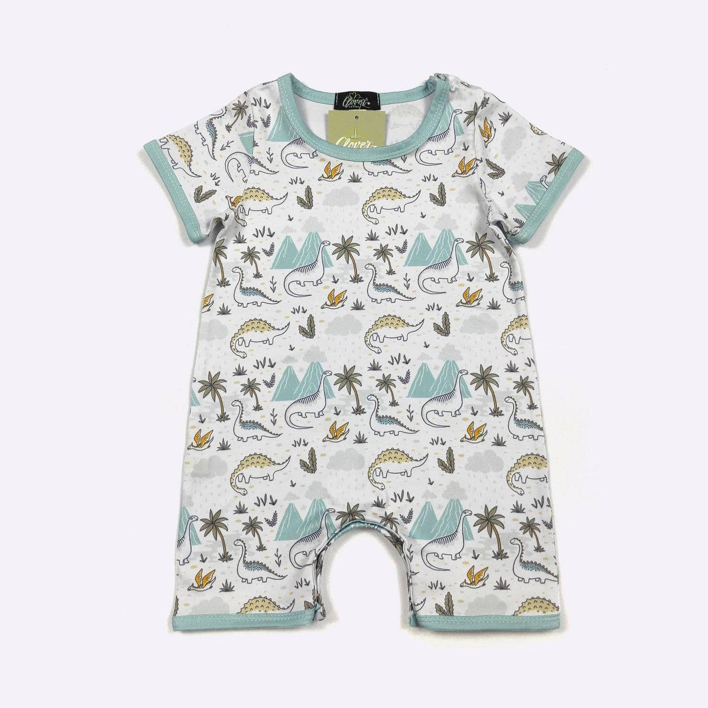 Brachiosaurus Boy Romper | Clover Cottage