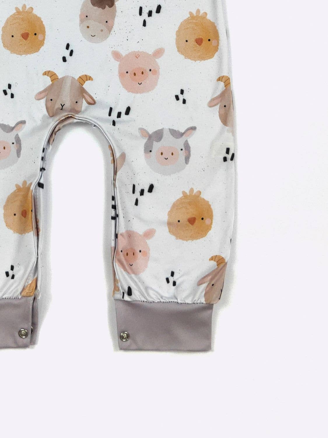 Chicks N Piglets Boy Romper | Clover Cottage