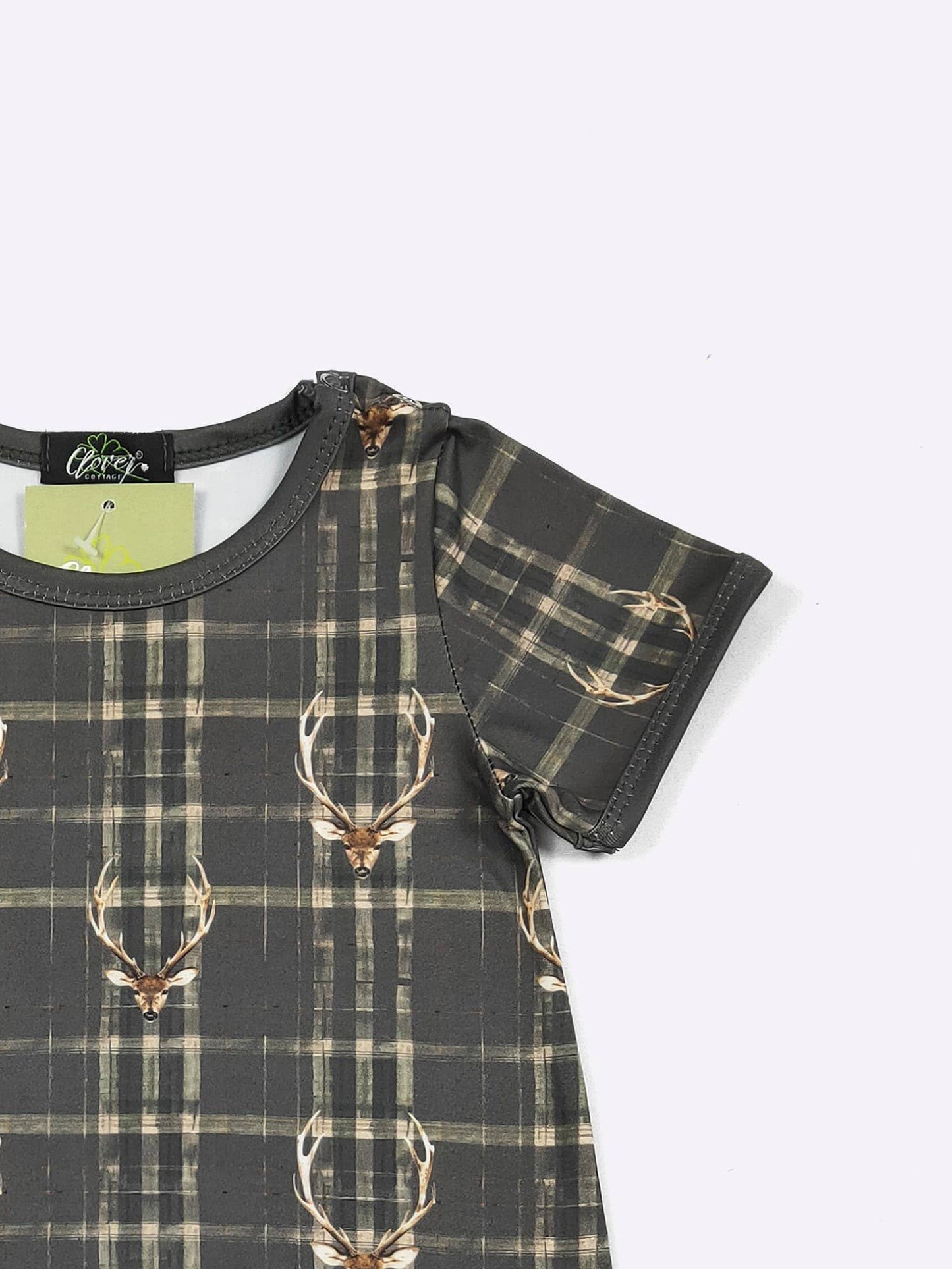 Tartan Buck Boy Romper