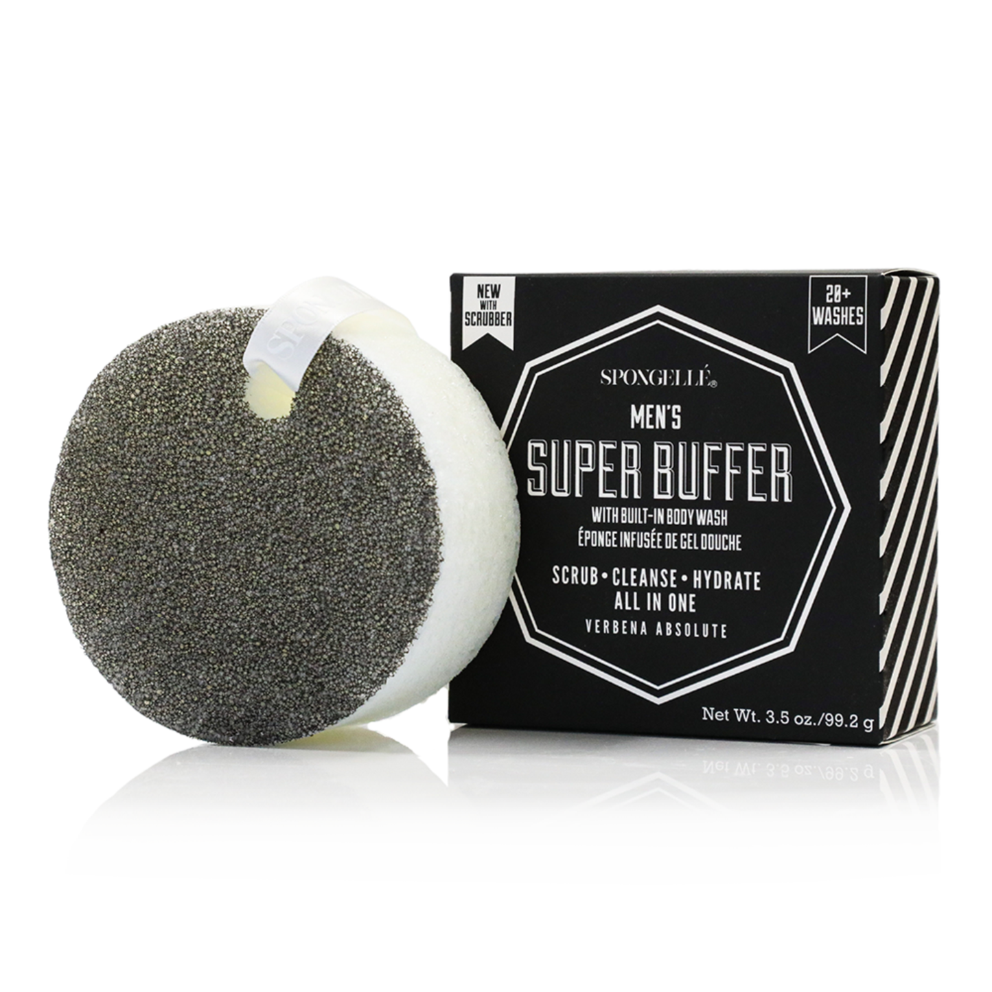 Men's Assorted Buffers with Black Scrubber | 2 New Scents | Spongelle’