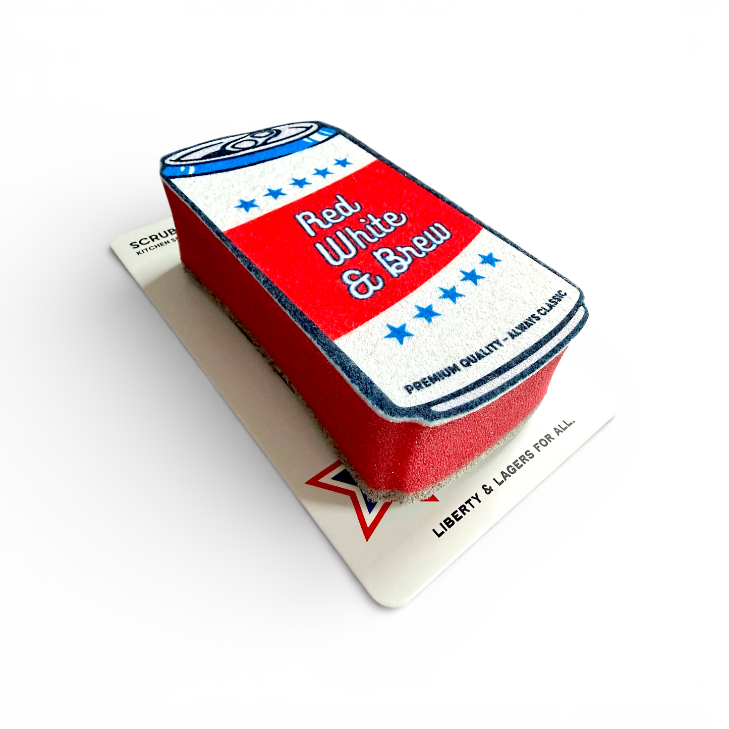 Wine Wash Co. - Beer Scrubbly - Patriotic Red