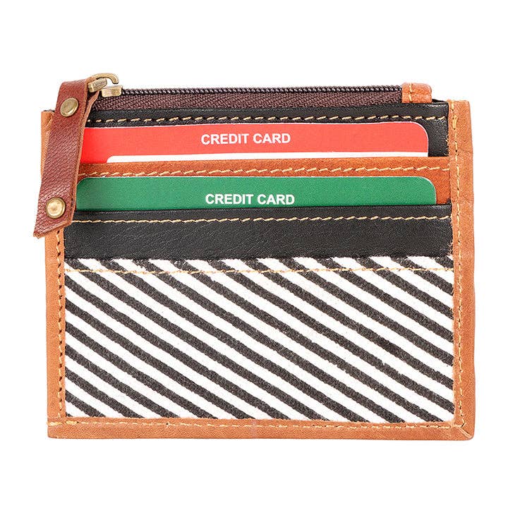 Black Stripe Credit Card Wallet