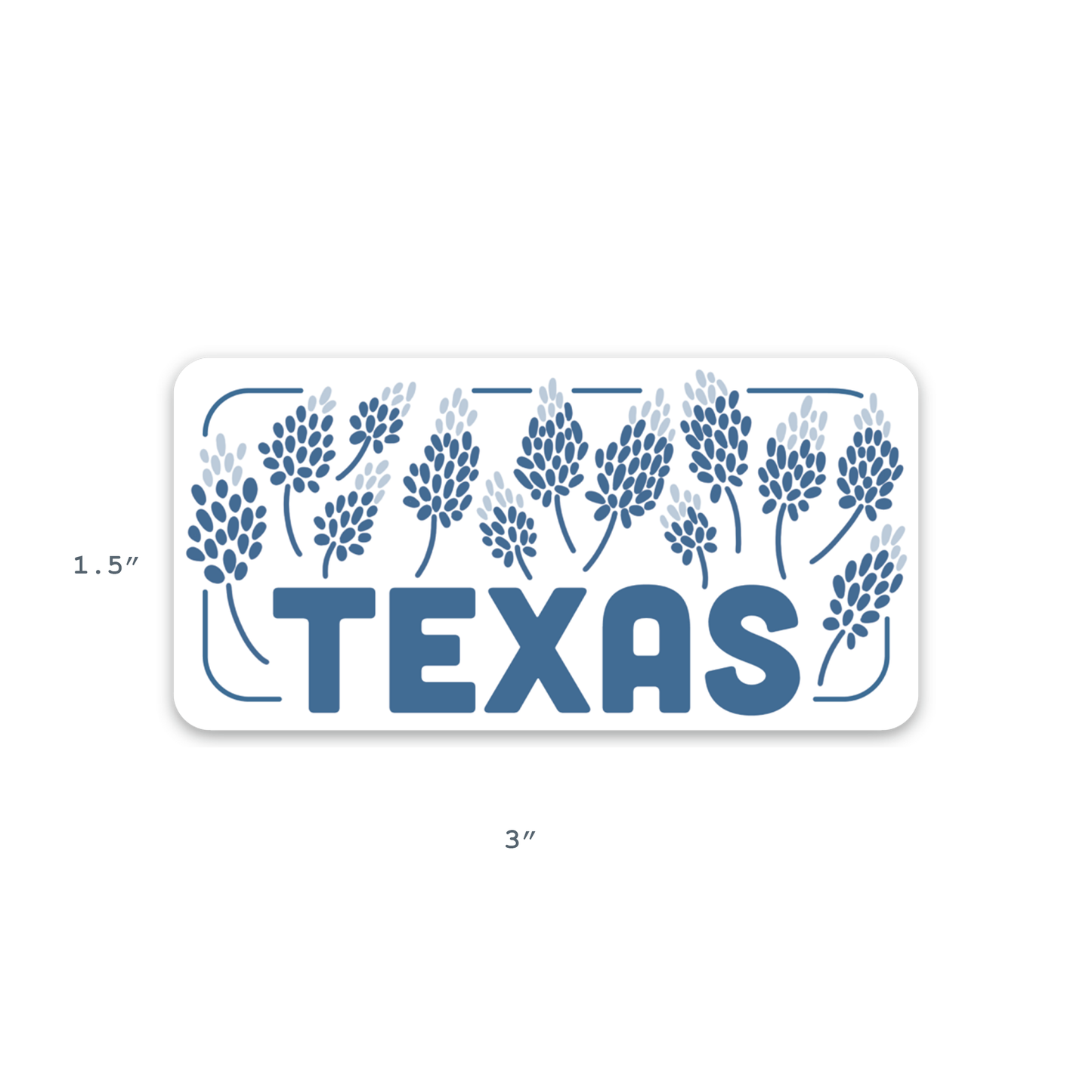 Texas bluebonnet sticker