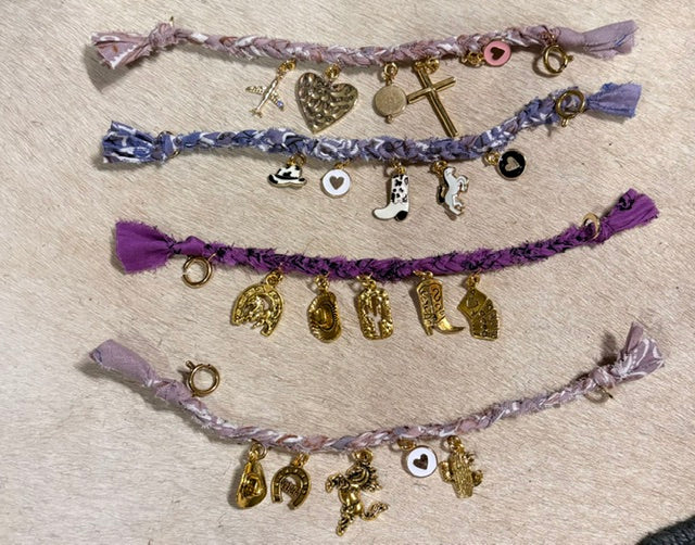 Charm Bar Bandana Bracelets