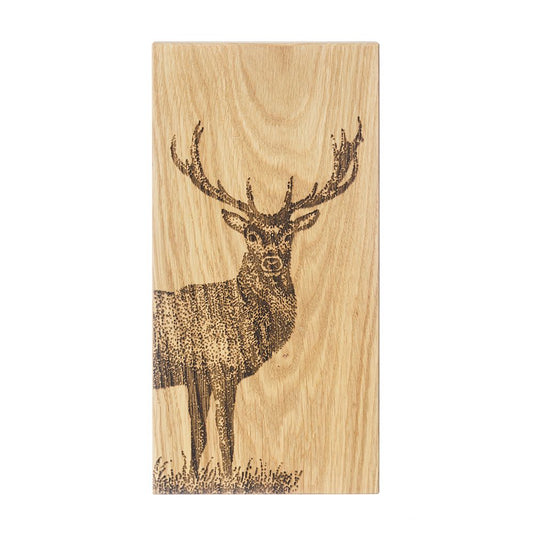 Oak Serving Board in Stag Print | Selbrae