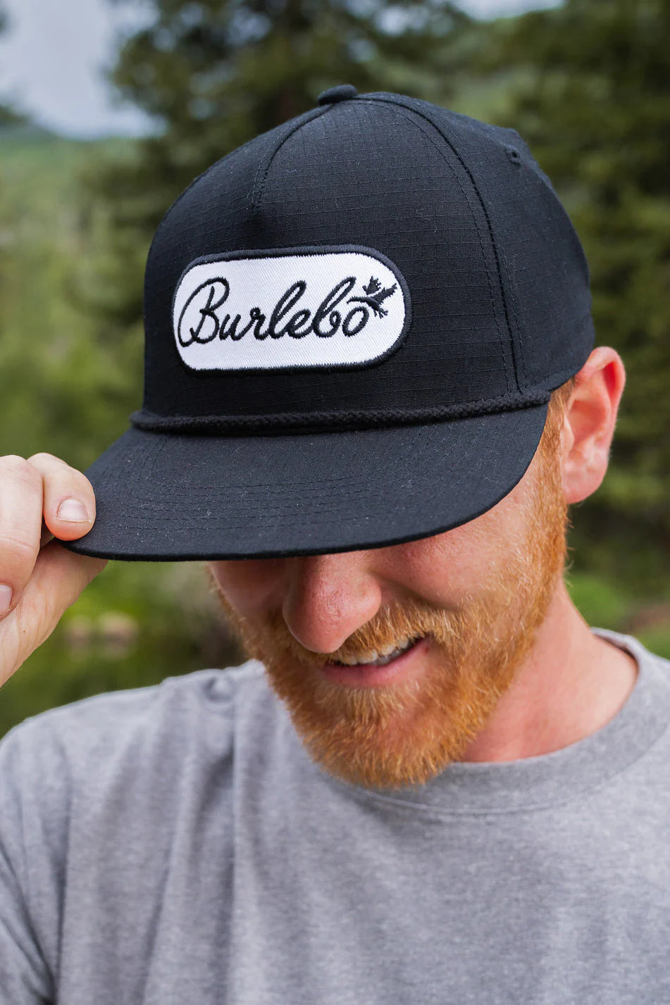 Oval Burlebo Script Cap Black | Burlebo